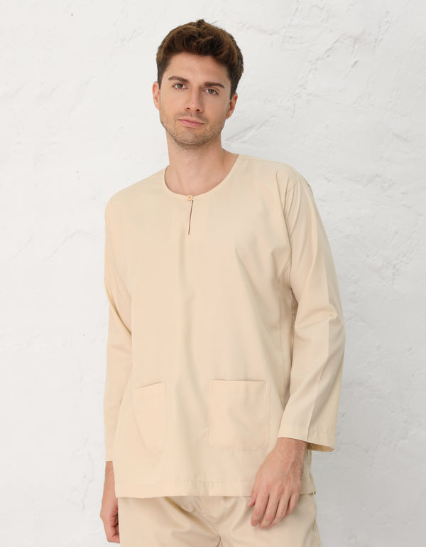 BAJU MELAYU PESAK MEGAT R/FIT (NUDE)